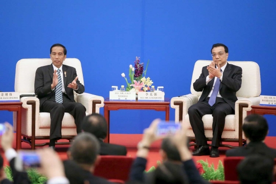 Jokowi presentasi di depan ratusan pengusaha Tiongkok