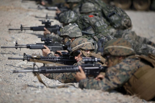 Ini latihan perang Korea Selatan-AS yang bikin Korut meradang