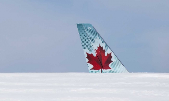 Begini kondisi parah Air Canada usai mendarat di tengah cuaca buruk