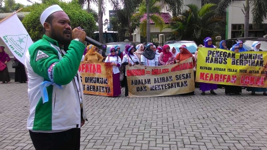 Geruduk PN Banda Aceh, Ormas Islam tuntut Gafatar dihukum berat