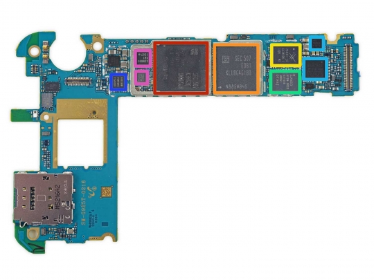 Begini jeroan Galaxy S6 Edge dengan chip tercanggih Samsung