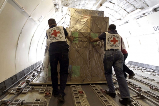 Bantuan kemanusiaan dari Palang Merah Internasional tiba di Yaman