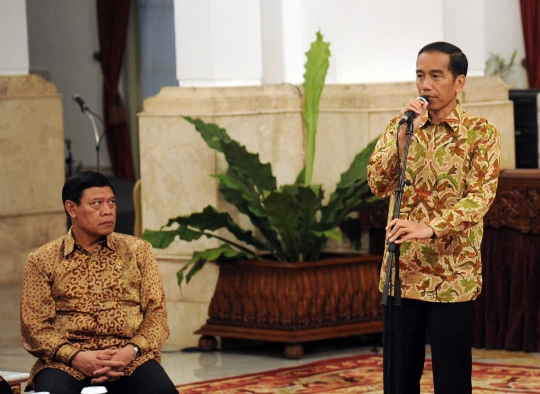 Suasana sidang kabinet paripurna dadakan Jokowi di Istana