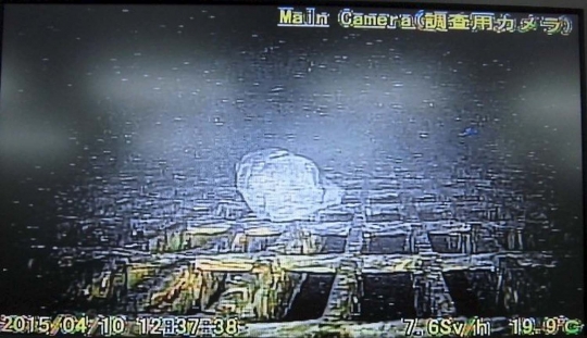 Ini hasil rekaman robot pemantau reaktor nuklir Fukushima Daiichi