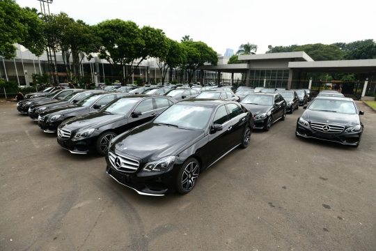 Deretan mobil mewah untuk tamu VVIP Konferensi Asia Afrika