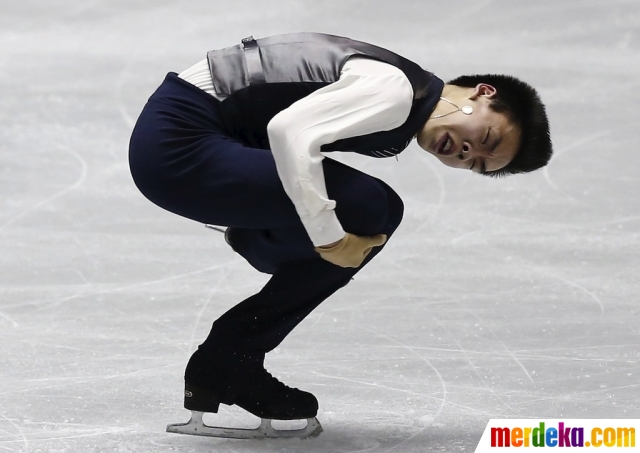 Foto : Muka-muka lucu para atlet figure skating di ICU 