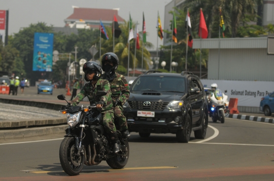 Geladi bersih pengawalan delegasi Konferensi Asia Afrika