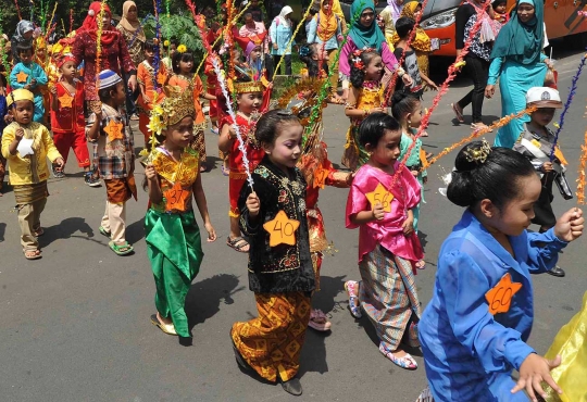 Lucunya anak-anak TK peringati Hari Kartini