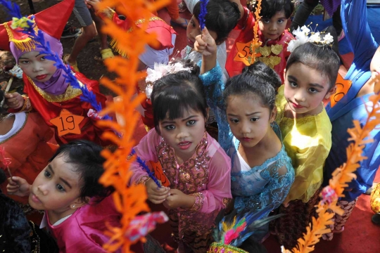 Lucunya anak-anak TK peringati Hari Kartini