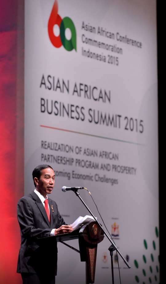 Presiden Jokowi bicara soal bisnis di Konferensi Asia Afrika