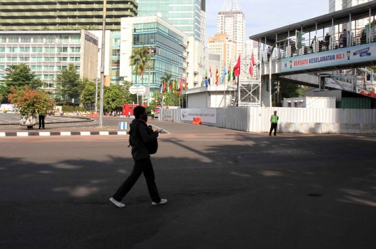 Konferensi Asia-Afrika, Sudirman-Thamrin sepi