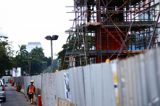 Proyek MRT di Blok M masuki tahap pembuatan tiang jalan layang