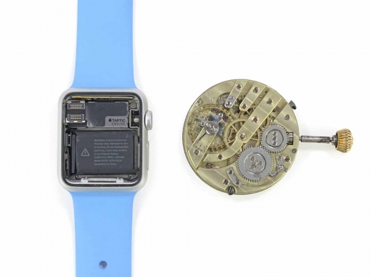 Begini wujud komponen chip canggih Apple Watch