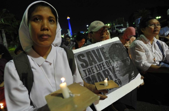 Aksi lilin tolak eksekusi Mary Jane di Istana Negara