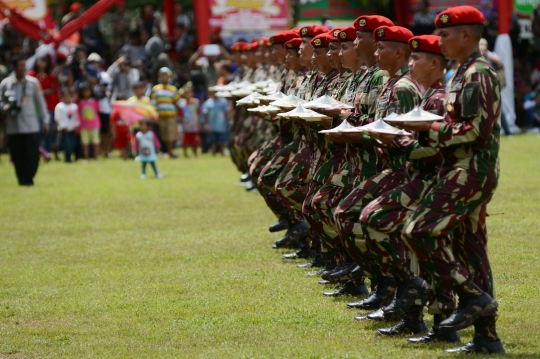 Tarian adat Papua meriahkan HUT ke-63 Kopassus di Cijantung