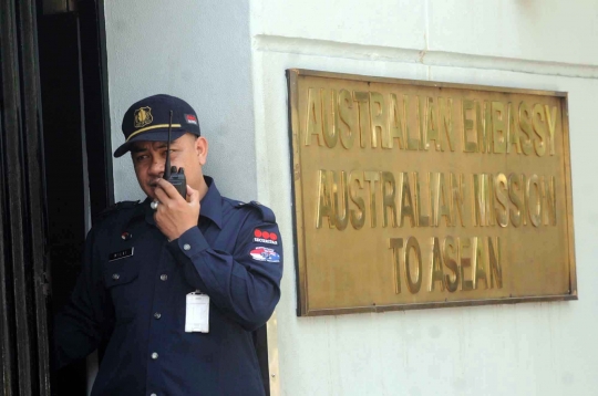 Pasca eksekusi mati, Kedubes Australia di Jakarta dijaga ketat