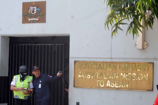 Pasca eksekusi mati, Kedubes Australia di Jakarta dijaga ketat