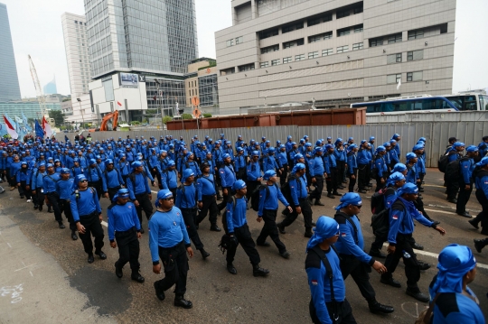 May Day, puluhan ribu buruh longmarch ke Istana