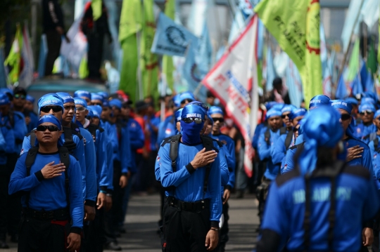 May Day, puluhan ribu buruh longmarch ke Istana