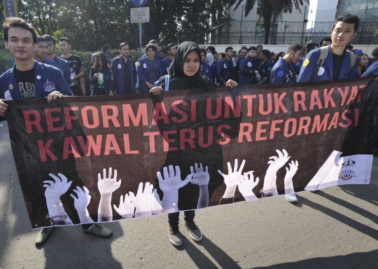 17 Tahun reformasi, mahasiswa desak Jokowi tuntaskan kasus Mei 1998