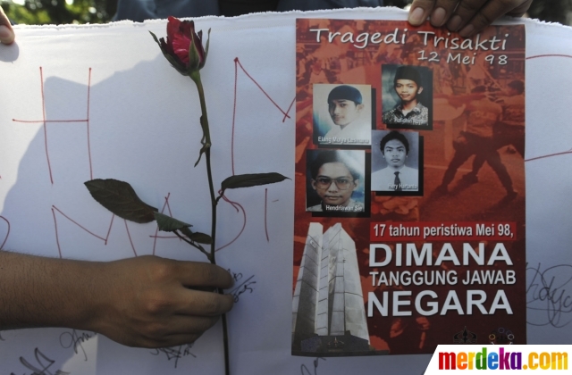 Foto : 17 Tahun reformasi, mahasiswa desak Jokowi 