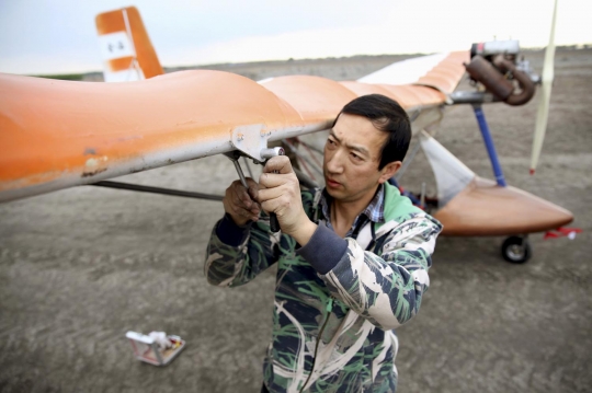 Hebat, pria di China sukses ciptakan pesawat sendiri