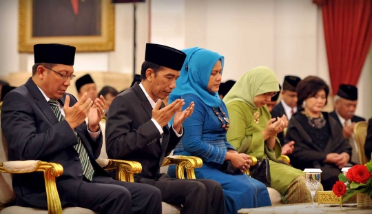 Presiden Jokowi dan Ibu Iriana hadiri Isra Mi'raj di Istana Negara