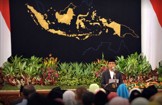 Presiden Jokowi dan Ibu Iriana hadiri Isra Mi'raj di Istana Negara