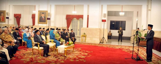 Presiden Jokowi dan Ibu Iriana hadiri Isra Mi'raj di Istana Negara