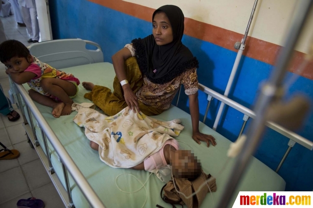 kisah sedih anak Foto Kisah sedih balita Rohingya di Aceh meninggal 