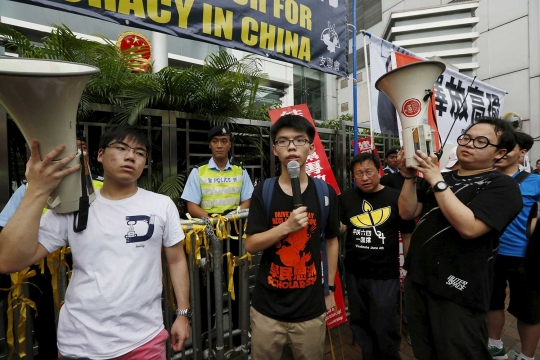 Massa Joshua Wong kembali bersuara di Hong Kong