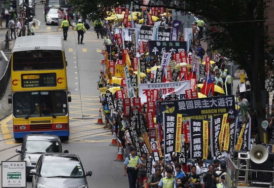 Massa Joshua Wong kembali bersuara di Hong Kong