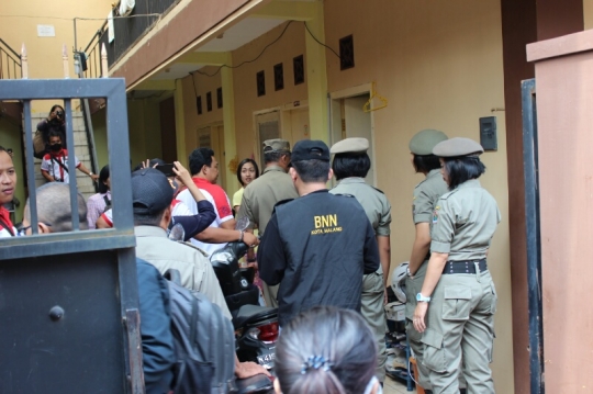 BNN dan Satpol PP gelar razia kos-kosan di Malang