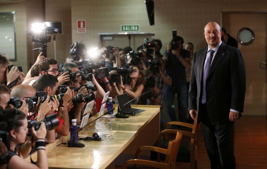Presiden Real Madrid kenalkan Rafael Benitez sebagai pelatih anyar