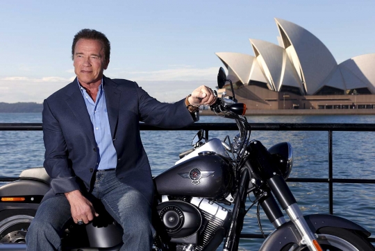 Gaya Arnold Schwarzenegger promosikan 'Terminator Genisys' di Sydney