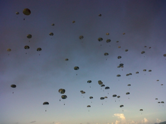 Aksi TNI AU latihan Jalak Sakti 2015 di Belitung