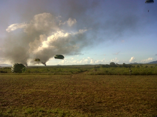 Aksi TNI AU latihan Jalak Sakti 2015 di Belitung