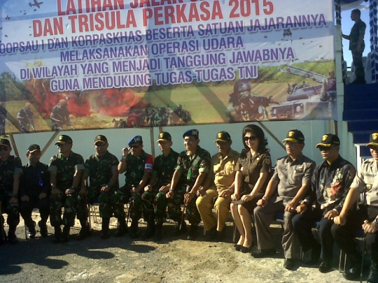Aksi TNI AU latihan Jalak Sakti 2015 di Belitung