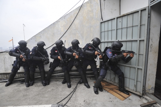 Aksi pasukan elite TNI lumpuhkan teroris di Gedung Kekayaan Negara