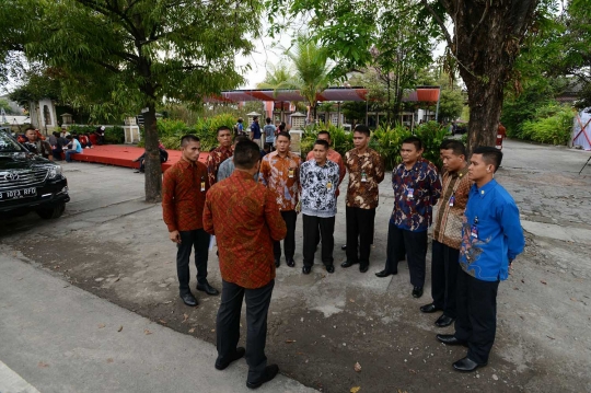 Paspampres dikerahkan jaga gedung resepsi pernikahan putra Jokowi