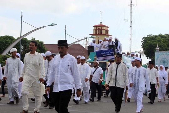 Ribuan pelajar Banda Aceh ramaikan pawai akbar sambut Ramadan