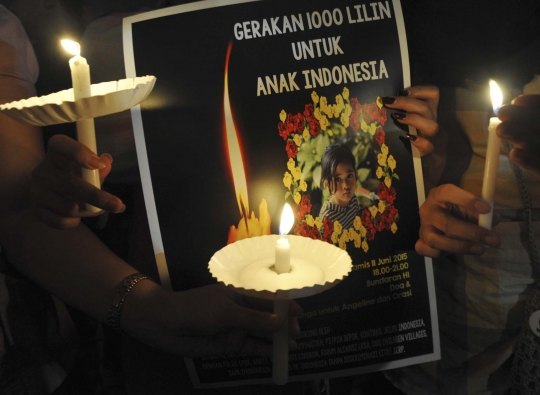 Aksi simpatik seribu lilin untuk Angeline