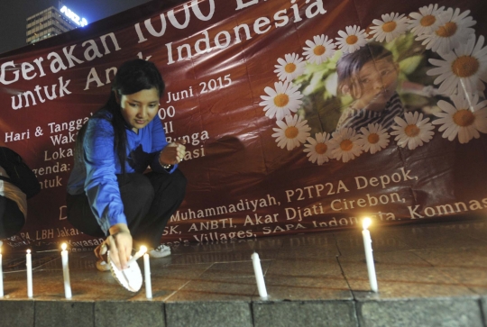 Aksi simpatik seribu lilin untuk Angeline