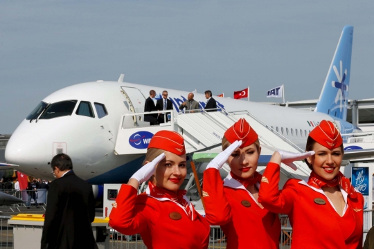 Pesona pramugari cantik maskapai Aeroflot asal Rusia