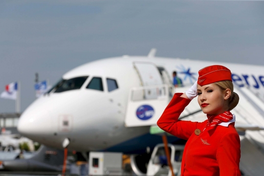 Pesona pramugari cantik maskapai Aeroflot asal Rusia