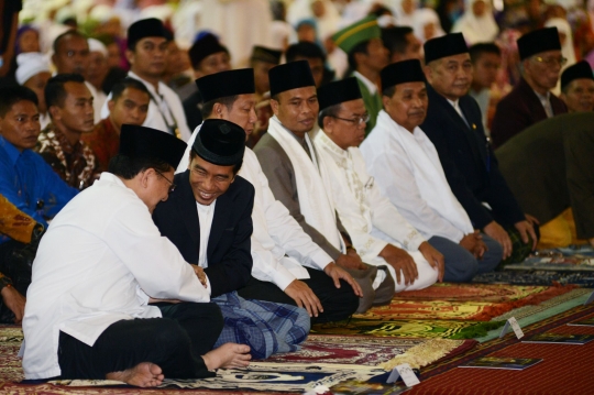 Presiden Jokowi tarawih pertama di Masjid Istiqlal