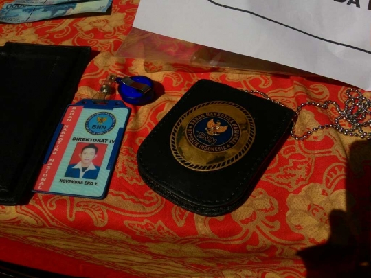 Ini barang bukti para sindikat pemerasan yang melibatkan anggota BNN