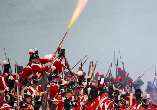 Begini reka adegan perang Waterloo 200 tahun lalu