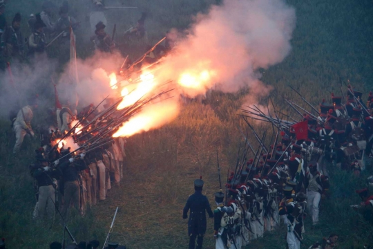 Begini reka adegan perang Waterloo 200 tahun lalu