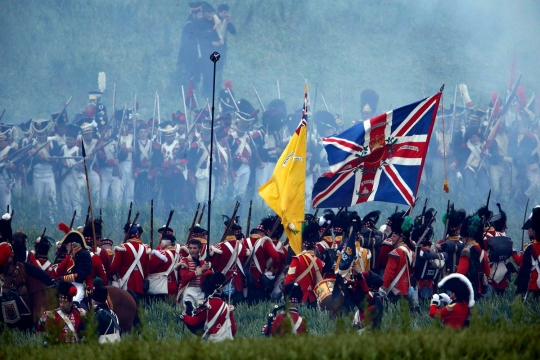 Begini reka adegan perang Waterloo 200 tahun lalu